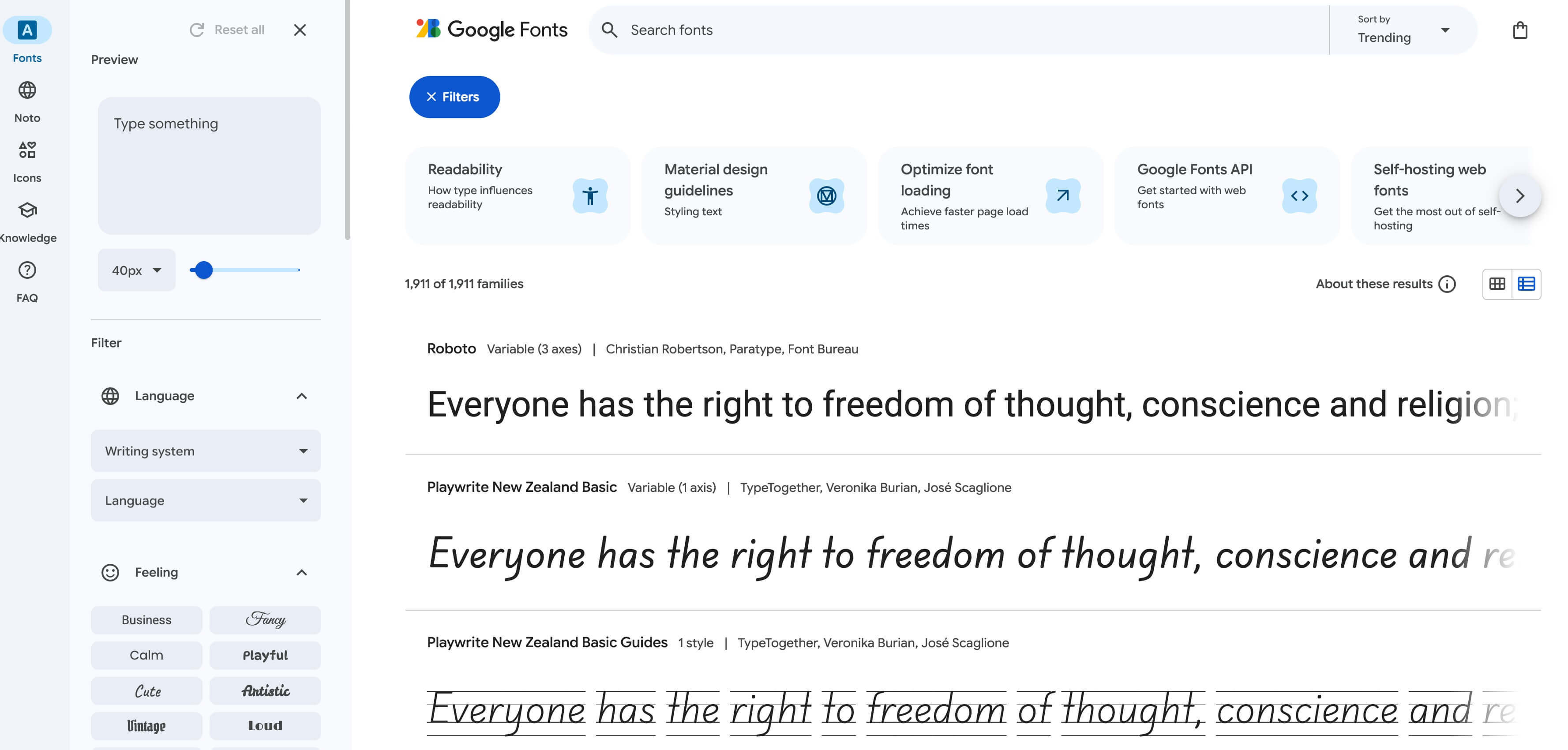 Google Fonts